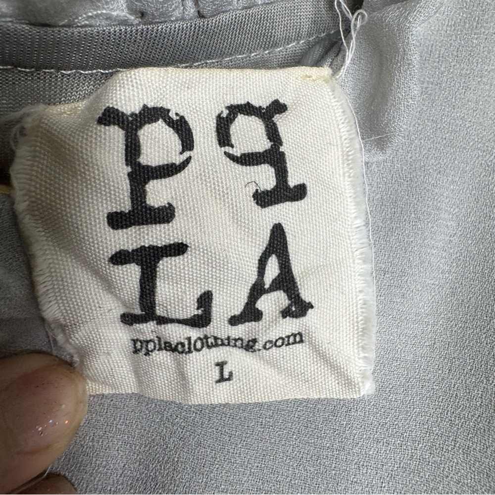 PPLA Light Gray Cold Shoulder Dress - Picture 6 of 16